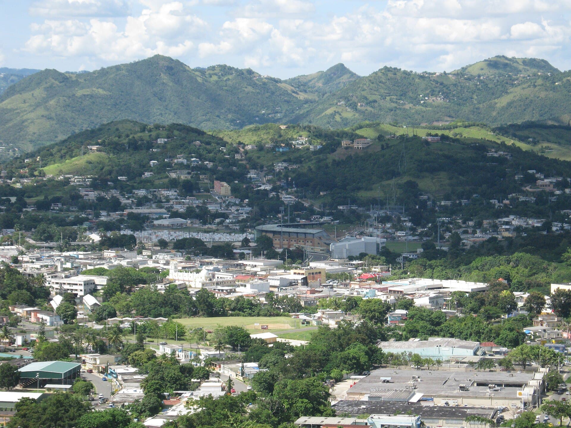 Montañas y valle de Cayey