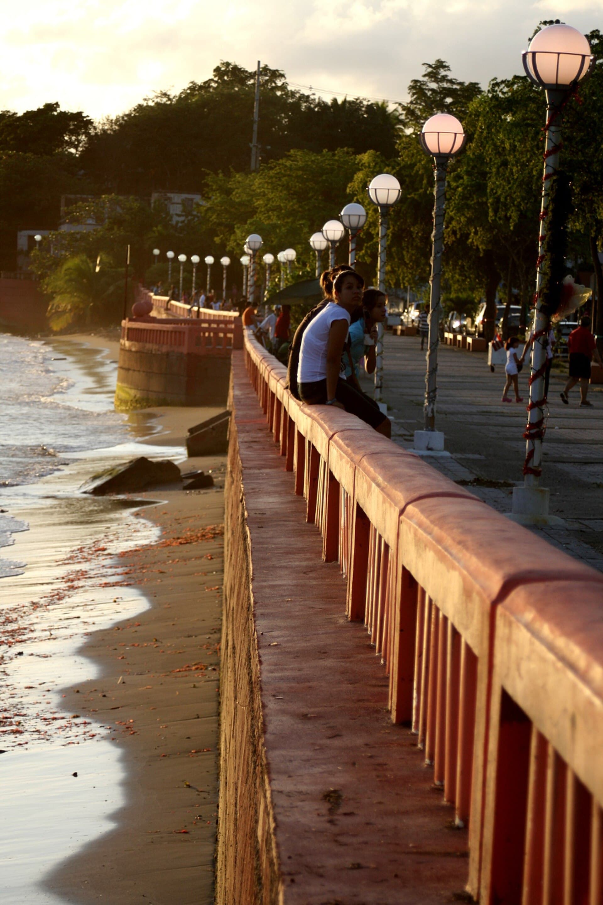 Beach and boardwalk in Naguabo